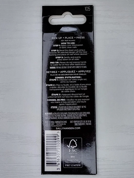 NWT Dashing Diva, Sally Hansen and Kiss Jewel Accent Nail Stickers for home mani - Picture 9 of 9